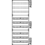 Panel for distribution board 1350x500mm 2V5KA