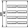 Cover for distribution board 750x500mm AG25