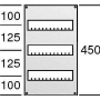 Cover for distribution board 450x250mm AS13