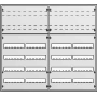 Wall mounted distribution board 984mm U64K