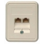 RJ45 8(8) Data outlet 6A (IEC) white J00023A0202