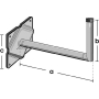 Wall mount for antenna WWH 25 HIT