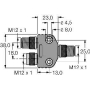 Y-Stck 12MBit/s 5Pins VB2-FSW-FKW-FSW-45