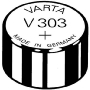 Battery Button cell 160mAh 1,55V V 303 Stk.1