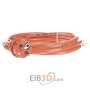 Schuko cable rubber 3m orange, 327.875