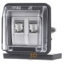 2x RJ45 8(8) Data outlet Cat.6 grey 14103505