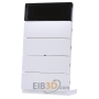 EIB, KNX push button sensor B.IQ 4-fold with room temperature control and display, polar white, 75664599