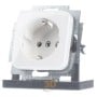 Socket insert alpine white with plug connection, 20 EUC-214