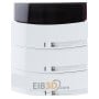 EIB, KNX control element 3/6-fold with infrared, room temperature controller, studio white, 6321/38-24G