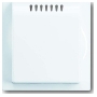 Cover plate for switch white 6541-74