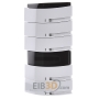 EIB, KNX control 5/10-fold with infrared, room temperature controller, studio white, 6321/58-24G