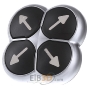 Push button actuator black IP66 M22-D4-S-X7
