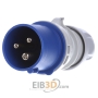 CEE plug 16A 3p 6h 230 V (50+60 Hz) blue CT 316/6H