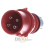 CEE plug 32A 4p 6h 400 V (50+60 Hz) red CT 432/6H