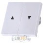 Cover plate for venetian blind white 029403