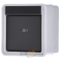 EIB, KNX push button bus coupler 1-fold, water protected IP44, surface mounting, 515130