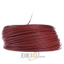 Single core cable 0,5mm� red H05V-K 0,5 rt Eca ring 100m
