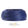 Single core cable 1mm blue H05V-K 1,0 dbl Eca ring 100m