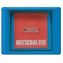 Cover plate for switch/push button blue AS 561 GL BL