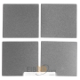 Cover plate for switch stainless steel ES 2404 TSA