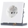 Schuko socket alpine white, LS 1520 WW
