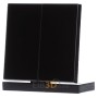 Cover plate for switch/push button black LS 995 SW