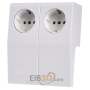 Schuko-Steckdose rws 2-fach 1886.3.3