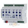 EIB/KNX Schaltaktor 8-fach, 6TE, REG, 16A, 230VAC, C-Last, Standard, 140F - AKS-0816.03