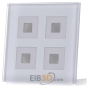 EIB/KNX Glass Push Button 4-fold Plus, White - BE-GT04W.01