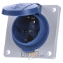 Schuko-Anbau-Steckdose 75x75 blau 11031F