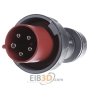 CEE plug 63A 5p 6h 400 V (50+60 Hz) red 13212