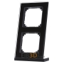 Frame 2-gang black 489203
