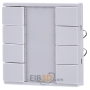 EIB, KNX push button 4-fold plus, polarwhite/glossy, 617419