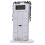 EIB, KNX push button 4-fold with room temperature controller, polarwhite glossy, MEG6214-0319