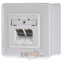 RJ45 8(8) Data outlet Cat.6 white E-DATC6 8/8(8)APrws