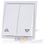 Cover plate for switch white D 20.425.02 JR