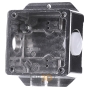 Surface mounted housing 1-gang aluminium D 391.69 AGU WA