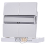 EIB, KNX Tastsensor 2fach, titanwei, 5WG1286-2DB12