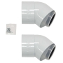 Concentric flue gas/air supply form 303211 (quantity: 2)