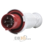 CEE plug 125A 5p 6h 400 V (50+60 Hz) red 279