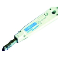 LSA application tool with sensor for scanning the end position of the wires