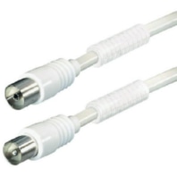 Antenna connection cable PAAK W2.5 BZT-CE 90dB white 2.5m