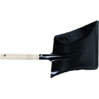 Dustpan metal, wooden handle PKSM