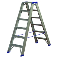 Aluminum stepladder PASSL26 2x6 L:1.42m, 05102120 - Promotional item