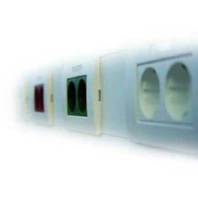 Socket unit PBRSE2R red 2-gang for PBR70