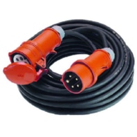 As-svevo Tamburo Avvolgitore Professionale MAMMUT Cantiere 40m H07RN-F 5G6 400V - IP44 Con Prese CEE E 230V