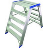 Ladder step PLET24 74-2x4 with platform L:0.91m 05105164