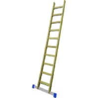Holz-Anlegeleitern PHALT114 1x14 Stufen, 4m 05105226