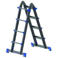 Aluminum telescopic ladder PATLT43 4x3 m. Trav. L:3.1m