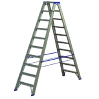 Alu-Stufenstehleiter PASSL210 2x10 L:2,34m 05105616